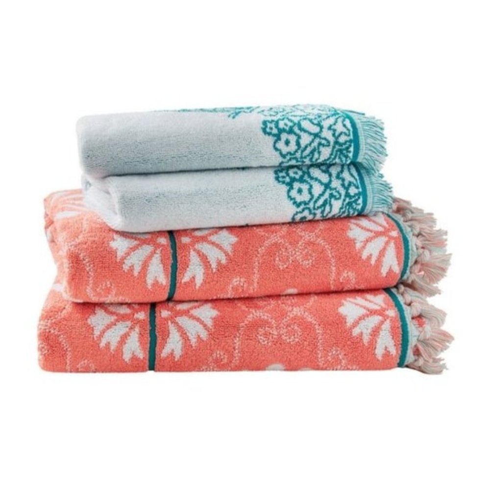 The Pioneer Woman 4 Piece Cotton Bath Towel Set
